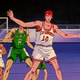 Hanamichi Sakuragi playing defense against Shoyo